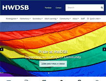 Tablet Screenshot of hwdsb.on.ca